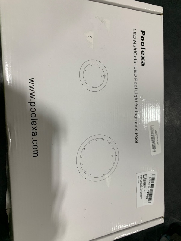Photo 1 of Poolexa SS0650X 6 inch Small LED Color Inground Pool/Spa Light for Wet Niche with 50 Foot Cord (Controller Included)