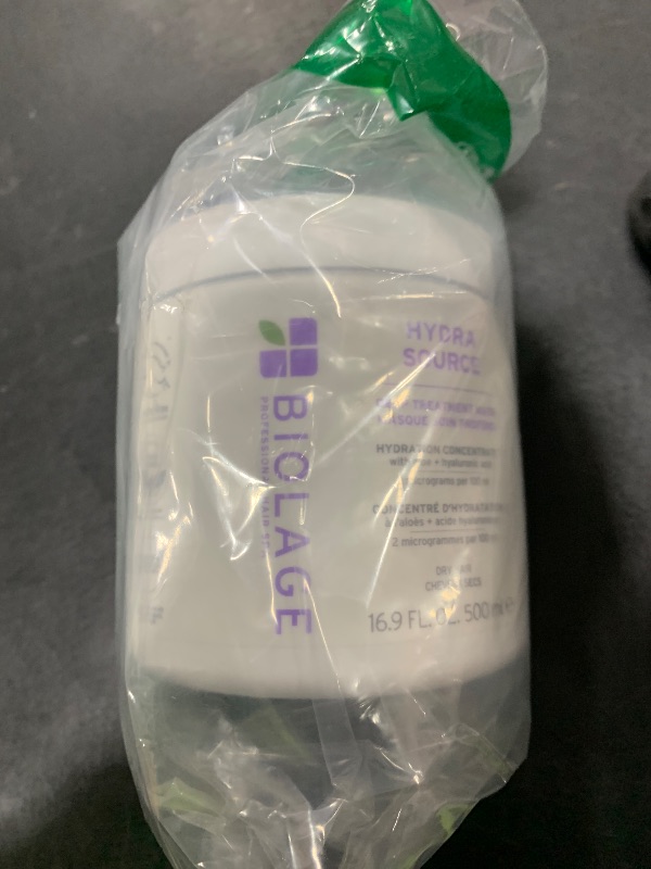 Photo 1 of Biolage Hydra Source Deep Treatment Mask - Nourishes & Smooths, For Dry Hair, Infused with Micro-Filtered Aloe Vera & Fermented Hyaluronic Acid, Vegan & Paraben-Free, Packaging May Vary