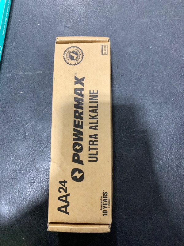 Photo 1 of Powermax 24-Count Double AA Batteries, Ultra Long Lasting Alkaline Battery for Home and Office, 10-Year Shelf Life, Reclosable Packaging