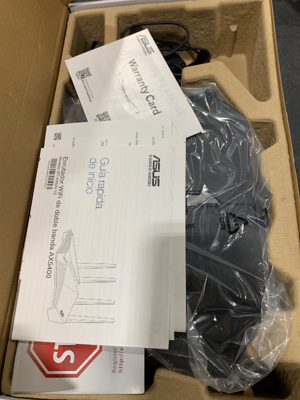 Photo 1 of ASUS RT-AX82U (AX5400) Dual Band WiFi 6 Extendable Gaming Router, Gaming Port, Mobile Game Mode, Aura RGB, Included AiProtection Pro Security, Instant Guard, VPN, AiMesh Compatible