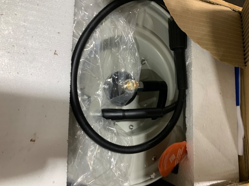 Photo 1 of Giraffe Tools Pressure Washer Hose Reel 65ft, Power Washer Hose Reel, Pressure Washer Retractable Hose Reel, Heavy Duty, Wall/Floor Mounted, 3200 PSI, Silver