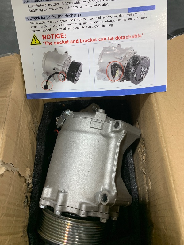 Photo 1 of ECCPP AC Compressor with Clutch 2007-2015 fit for Honda Civic for Honda CR-V 2.4L 2007-2012 Fit for Acura RDX 2.3L AC Compressor TRSE09