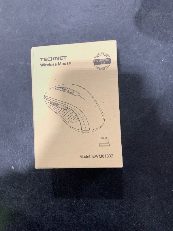 Photo 1 of TECKNET Bluetooth Mouse, 4000DPI Wireless Mice for Laptop 2-in-1(BT 5.0/3.0+2.4Ghz) Computer Portable PC Mouse Wireless with USB Receiver for Mac (USB-A+Bluetooth, Light Black)