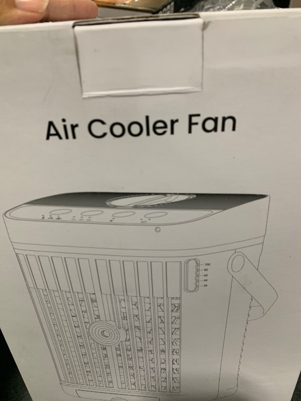 Photo 1 of Portable Air Conditioners, 40oz Water Tank, 3 Wind Speed & 3 Cool Mist, 1-3H Timer & 7 LED Light, Personal Air Conditioner Small Mini Air Conditioner Portable Air Cooler for Room/Office