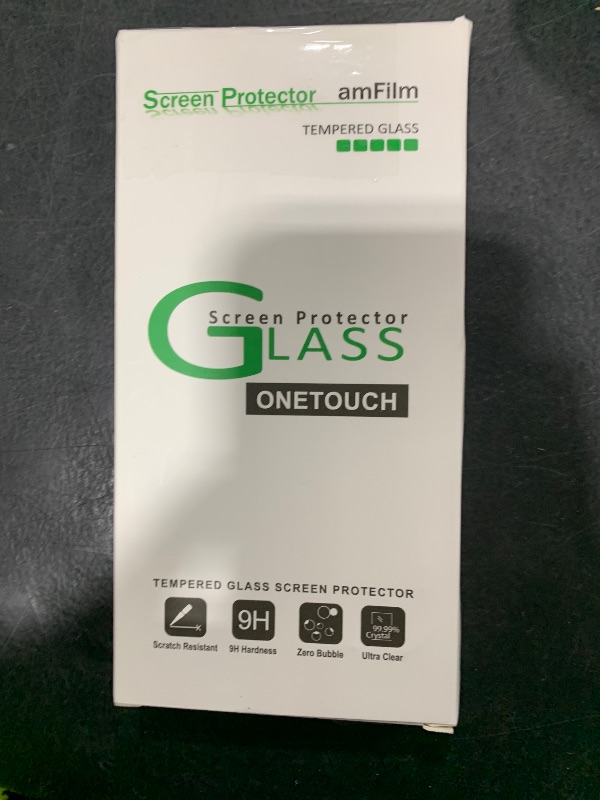 Photo 1 of amFilm OneTouch Screen Protector for iPhone 17 Pro 6.3'' + Camera Lens Protector | Auto-Alignment Install | Bubble Free | 9H Tempered Glass | Shatterproof | FHD Clarity | Case Friendly | 2+4 Pack