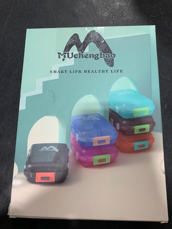 Photo 1 of 4PS Travel Pill Organizer with 164 Slice Labels?10 Compartments Travel Pill Box Portable Folding Small Pill Case Daily Pill Container Used for Carry Storage Medicine Organizer by M MUchengbao
