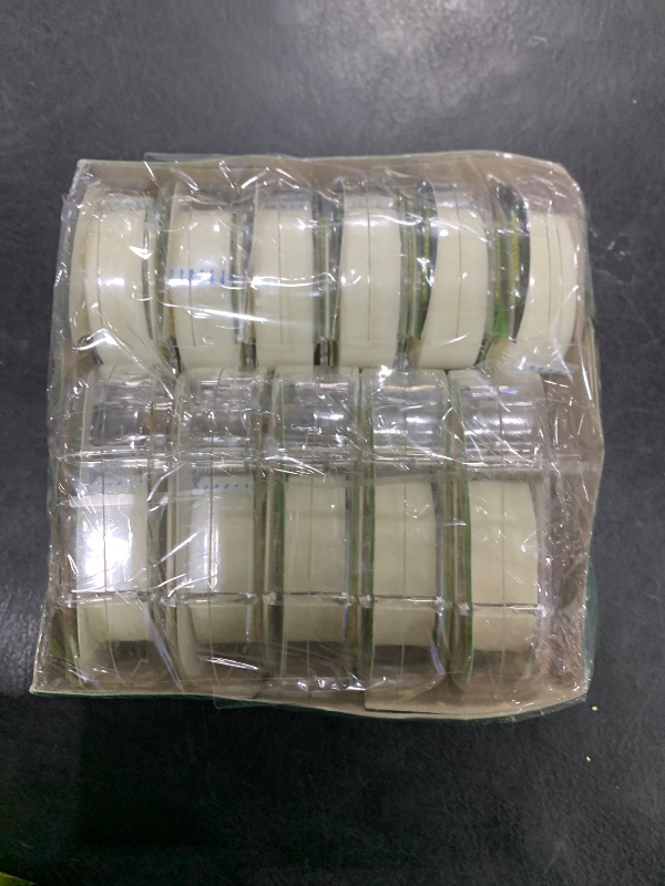 Photo 1 of Invisible Clear Tape Bulk Rolls,12 Packs Gift Wrapping Tape for School Office Craft Job with Dispenser Frosted Writable-7/10 X 1000 Inches