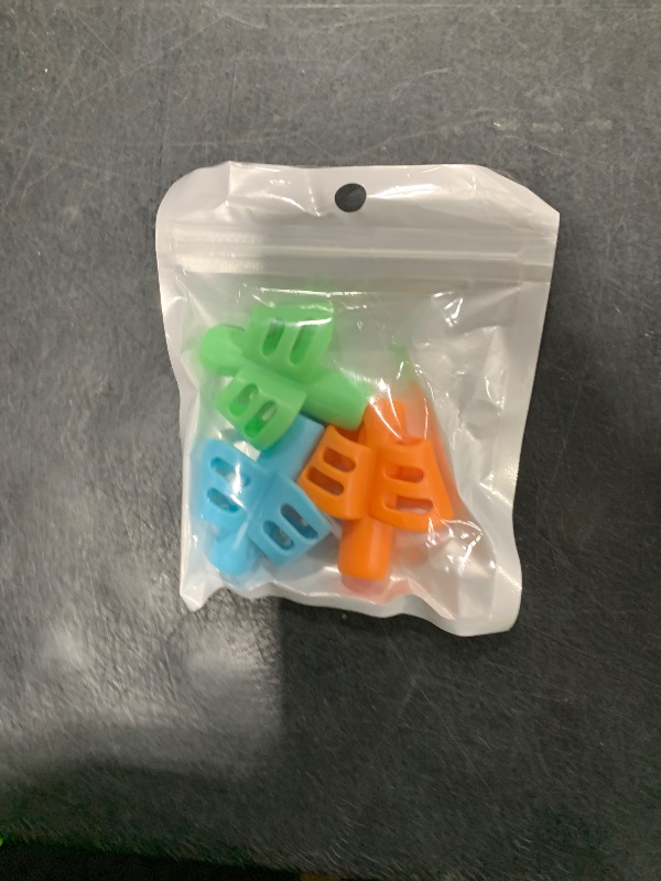 Photo 1 of JuneLsy Pencil Grips for Kids Handwriting Pencil gripper Pencil Holder Posture Correction Training Writing AIDS for preschooler Kids toddler Children Special Needs (3 PCS)