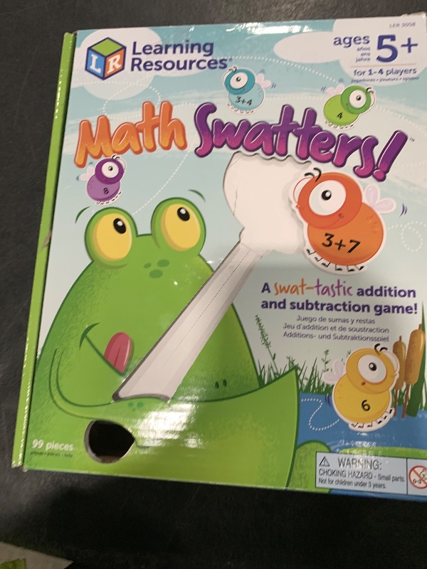 Photo 1 of Learning Resources Mathswatters Addition & Subtraction Game - Math Games, Numbers Flash Cards, Classroom And Preschool Must Haves, Montessori, Fine Motor Skills Manipulatives, Kindergarten