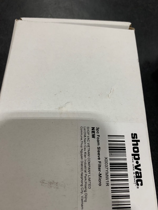 Photo 1 of Shop-Vac 90525 Foam Sleeve Filter Replacements, For Most 1 Gallon Shop-Vac Wet/Dry Vacuum Cleaners, Replace Parts # 9052500, 3 Pack