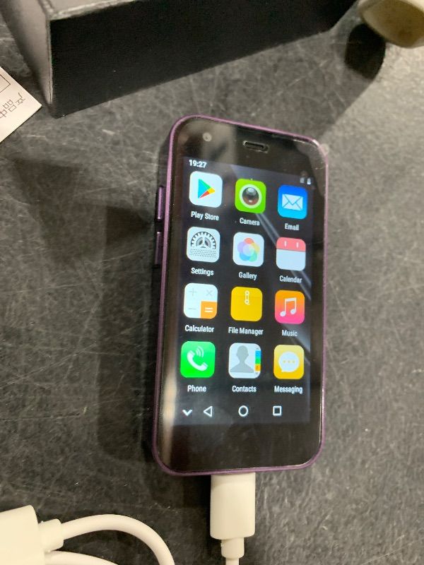 Photo 1 of XS15 3G Mini Smartphone 3.0 Inch WiFi GPS Quad Core Android 8.1 Cell Phones Slim Body HD Camera Dual Sim Compatible with Google Play Cute Palm Smartphone 2GB RAM 16GB ROM China Mobile (Purple)