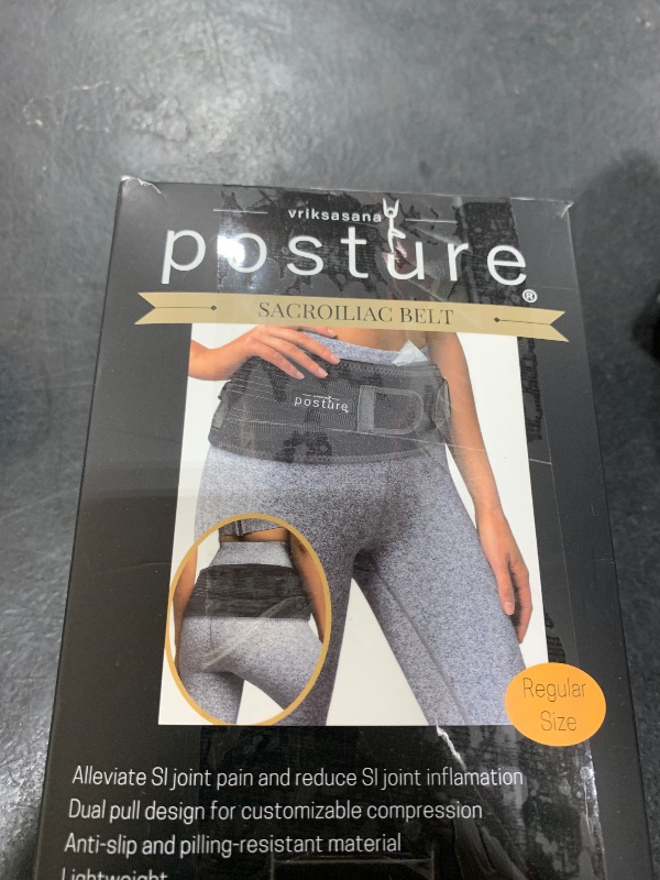 Photo 1 of Vriksasana Posture Sacroiliac Hip Belt for Women and Men That Alleviates Sciatic, Pelvic, Lower Back, Leg and Sacral Nerve Pain Caused by Si Joint Dysfunction| Trochanter Brace (Regular, Black)