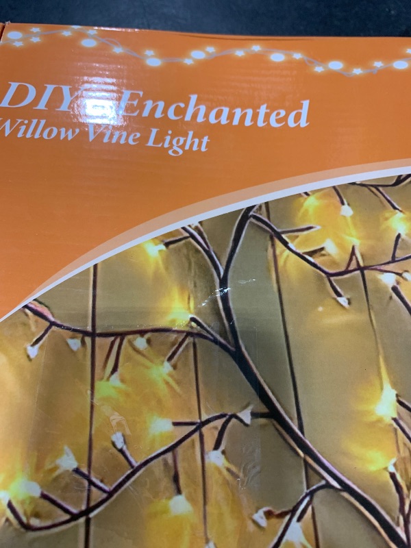 Photo 1 of NIDISETPJAS 2Pcs Enchanted Willow Vine Lights with Remote, Christmas Swags Decorations Indoor Room Decor, 18 Branches 144 LEDs Lighted Willow Vine Lights for Walls Bedroom Home Decor