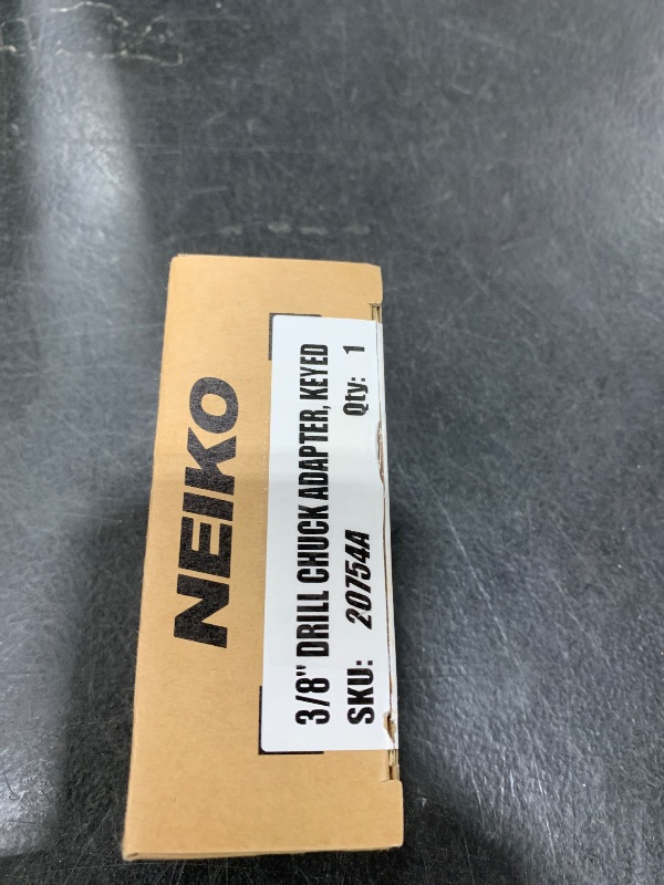 Photo 1 of NEIKO 20754A 3/8” Drill Chuck Adapter | Chuck Drill for Impact Drivers with 1/4 Inch Quick Change Shank | Drill Converter Includes 1/2-Inch Adapter for Impact Guns | Hex to Chuck Drill Bit Adapter