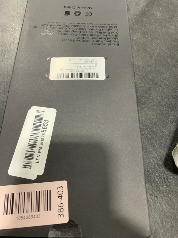 Photo 1 of Soonjet Keyboard Cover Compatible with MacBook Air 13.3 inch 2021 2020 Release A2337 M1 A2179 Retina Display with Touch ID Backlit Magic Keyboard, Waterproof Protective Keyboard Skin