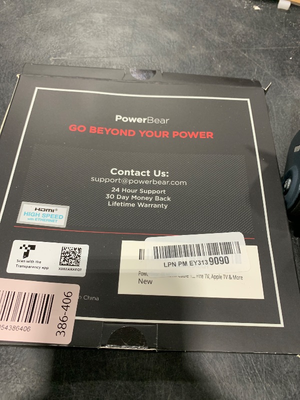 Photo 1 of PowerBear 4K HDMI Cable 10 ft | High Speed Hdmi Cables, Braided Nylon & Gold Connectors, 4K @ 60Hz, Ultra HD, 2K, 1080P, ARC & CL3 Rated | for Laptop, Monitor, PS5, PS4, Xbox One, Fire TV, & More