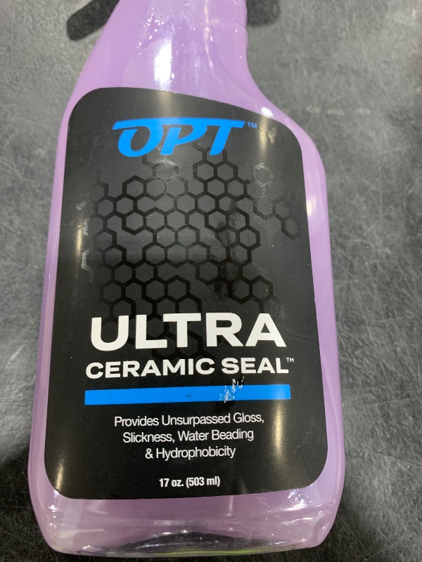 Photo 1 of Optimum Ultra Ceramic Seal – Super Slick, Hydrophobic Spray-on Ceramic Paint Sealant – Safe on Coatings, PPF, and Vinyl Wraps (17 oz.)