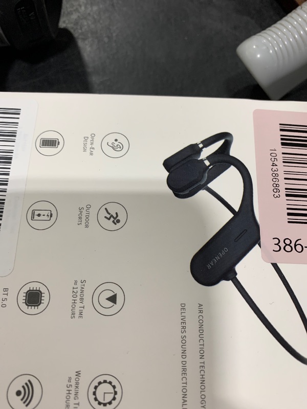 Photo 1 of Inductivv Bone Conduction Headphones Sound Revv Open Earphones Wireless Bluetooth Running Headphones with Mic, IP56 Waterproof, Lightweight and Comfortable Fit Sport Bone Conduction Earbuds & Exercise