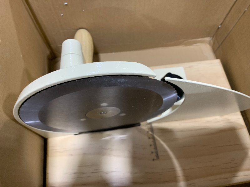 Photo 1 of Bread slicer for homemade bread Easy to clean adjustable thickness for even slicing Manual bread slicer with hand crank Strong and stable suction makes slicing bread a breeze hand crank bread slicer