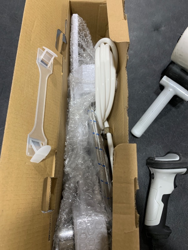 Photo 1 of Hibbent Bidet Attachment for Toilet, Hot and Cold Water Spray Non-Electric Dual Nozzle for Frontal & Rear Wash, Adjustable Water Pressure Control, Self Cleaning Water Sprayer, White