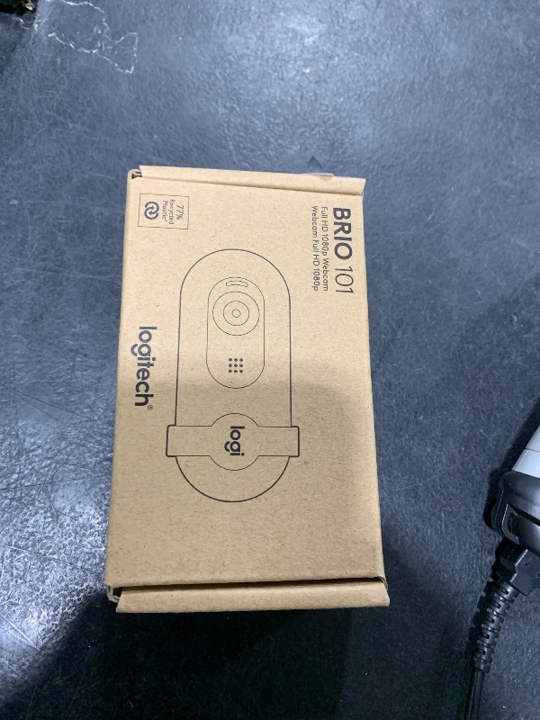 Photo 1 of Logitech Brio 101 Full HD 1080p Webcam for Meetings, Streaming, Desktop, Laptop, PC - Built-in Mic, Shutter, USB-A, Teams, Zoom - Black