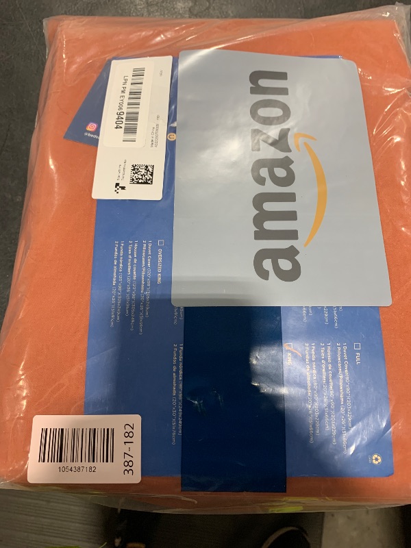 Photo 1 of Bedsure Terracotta Duvet Cover King Size - 3 Pieces Prewashed Cotton-Like Extra Soft Bedding Set, Includes 1 Duvet Cover 104x90 Inches with Zipper Closure & 2 Pillow Shams, Comforter Not Included