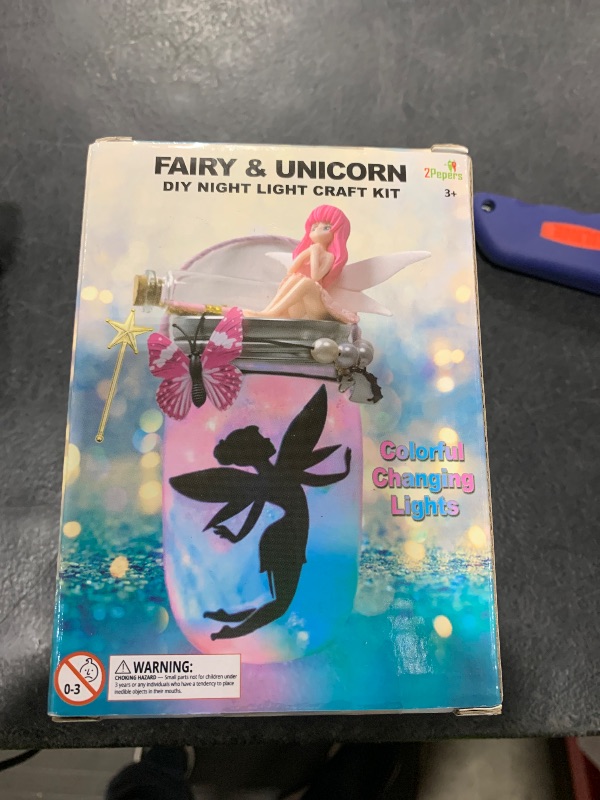 Photo 1 of Make Your Own Unicorn & Fairy Lantern Jar Night light Arts and Crafts for Kids, Best Birthday Gifts for Girls Ages 3 4 5 6 7 8 9 10 11 12 Years old, DIY Unicorn Gift & Fairy Craft Kit for Little Girls