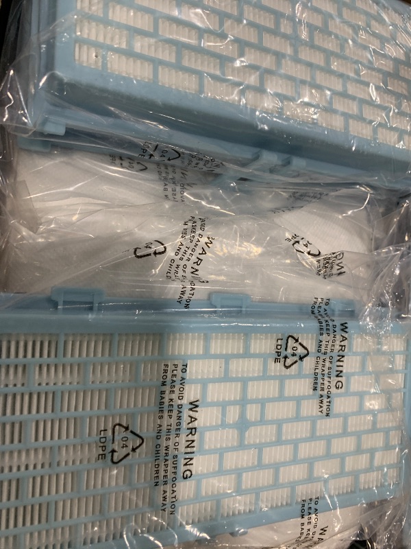Photo 1 of Combo Replacement Hepa AirClean SF-HA 30 Filter and Replacement AirClean 3D Efficiency GN Vacuum Cleaner Bags for Miele Models Classic C1, Complete C1, S2000...12 Pack C1 Vacuum Bags & 4 Filters