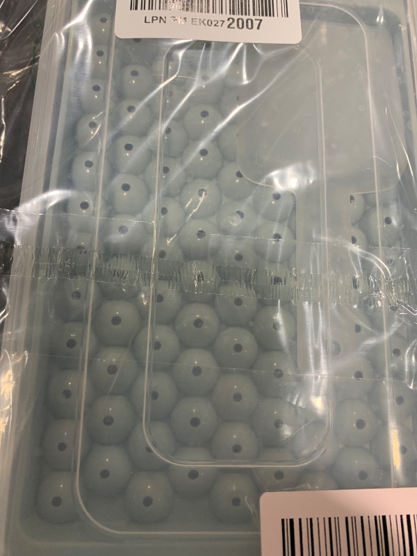 Photo 1 of WIBIMEN Mini Ice Cube Trays, Small Tiny Round Pebble Crushed Nugget Ice Trays for Freezer with Lid - Chilling Drinks Coffee Juice(2 Pack/0.55In - Blue)