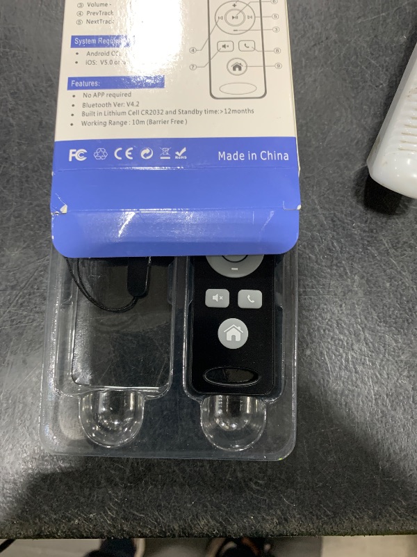 Photo 1 of Mars Fox BT Multimedia Music Player Remote Control for Play Pause Next Prevtrack Volume Up/Down Mute Fit for iOS iPhone ipad Android System Smartphone Tablet Devices Sony FiiO Player ect