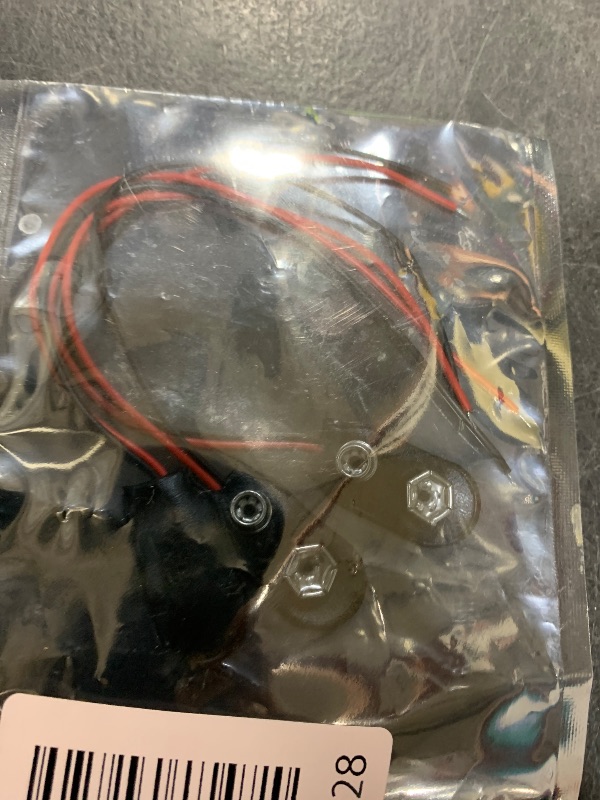 Photo 1 of 9V Battery Clip Connector Used in Student Experiment or Other Equipment with 9V Battery (I-Type, Soft Shell) - 2 PCS