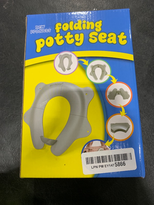 Photo 1 of SKYROKU Foldable Kids Toilet Seat – Portable & Anti-Slip Travel Potty Training Seat for Toddlers,Safety material Baby Toilet Seat, Easy Clean & Compact for Home, Daycare, Grandparents House (Ages 2-6)