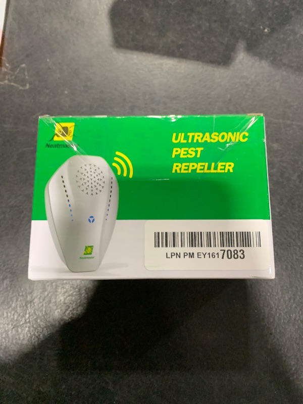 Photo 1 of Neatmaster Ultrasonic Repeller & Insect Indoor Repeller, Electronic Ultrasonic Plug in Repellent for Roach, Mosquito, Mice, Spider, Ant, Flea, Bug, Pest Deterrent for House Garage Office Hotel-White