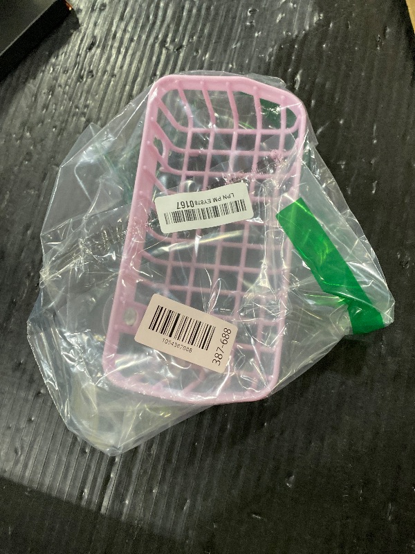 Photo 1 of Rosojodg Pink Multifunctional Drain Rack,Hanging Storage Rack Drain Rack Sink Shelf Suction Cup Dishwashing Soap Sponge Holder for Kitchen Accessories Racks and Holders Storage and Organization