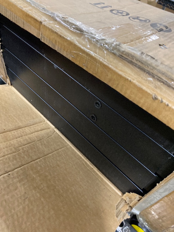Photo 1 of 10 Inch King Size Bed Frame, 3500Lbs Heavy Duty Metal Platform with Round Corner Legs Mattress Slide Stopper, Steel Slat Support No Box Spring Needed, Noise Free, Non-Slip, Easy Assembly
