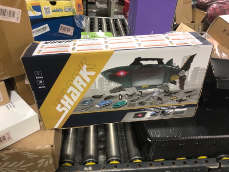 Photo 1 of Shark LED Ocean Animal Toys - Trucks, Cars & 18pcs Sea Animals for 3+ Year Olds