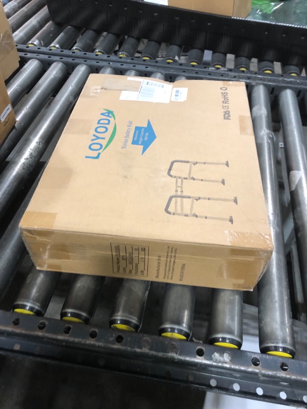 Photo 1 of Loyoda Toilet Safety Rails,Height-Adjustable Toilet Frame Width-Adjustable Toilet Handles Foldable Toilet Rail Provides Support for Seniors ? Pregnant ?Disabled ?Gray?