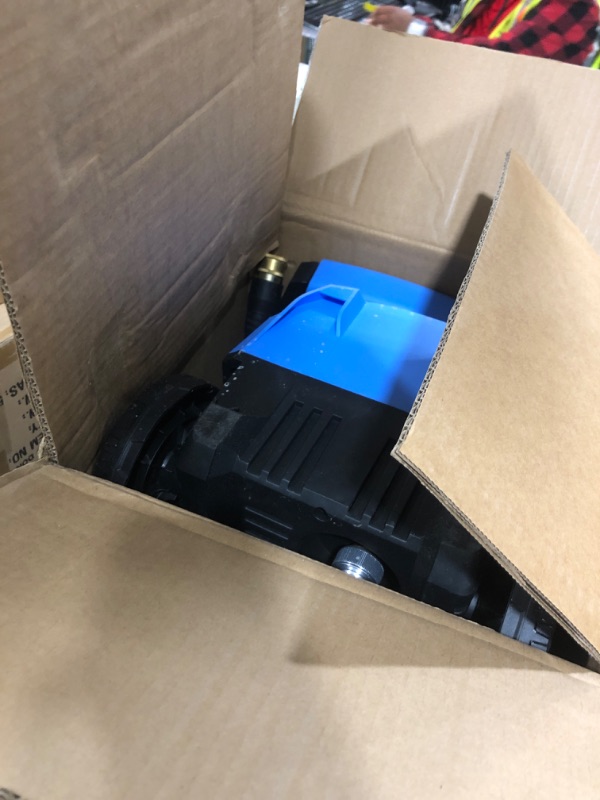 Photo 1 of Pressure Cleaner 5000PSI Max 4.0GPM with 33FT Flexible Extension Hose, 4 Nozzles, Foam Cannon, Power Cleaner Powered for Cars, Patios, Driveways, Blue