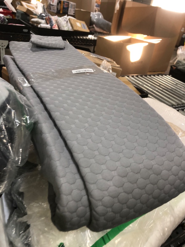 Photo 1 of EUHAMS Queen Size Bed Wedge Pillow - Bed Gap Filler Mattress Wedge Headboard Pillow Close The Gap 0-7" Between Your Headboard and Mattress or Wall for Sleeping Backrest Pillow (60"x10"x6" Gray)