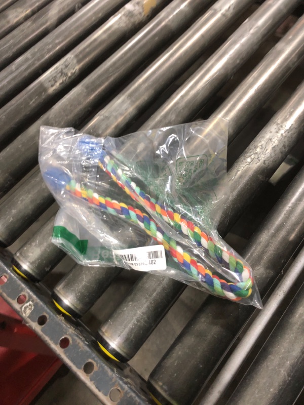 Photo 1 of PENN-PLAX Bird Life Multicolored and Flexible Rope Perch – Create Fun, Colorful Curves and Bends – Great for Small and Medium Birds – 21” Long