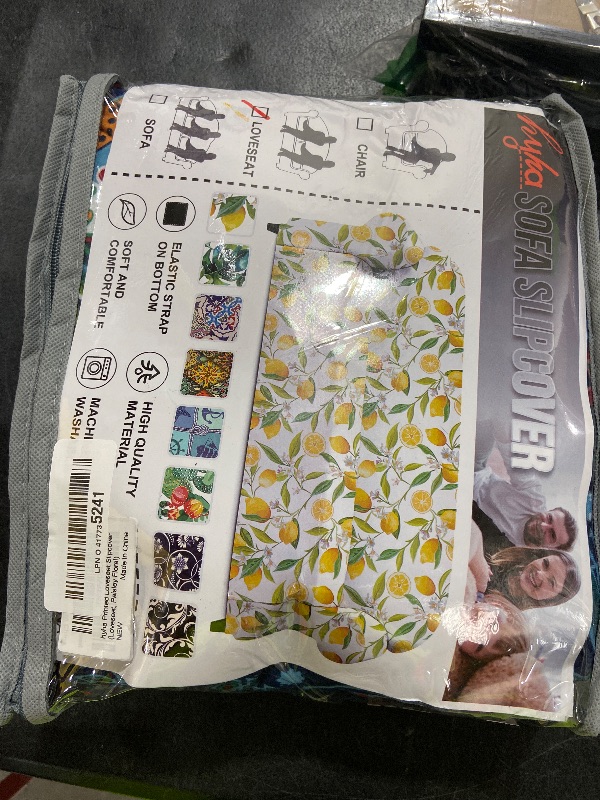 Photo 1 of hyha Couch Cover, Loveseat Covers, Floral Pattern, Stretch, Printed, 3 Pieces, Sofa Slipcovers, for 2 Separate Cushion Couch Sofa, Washable Furniture Protector for Dogs(Loveseat, Paisley Floral)