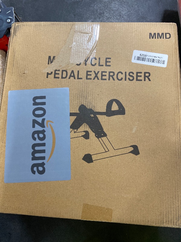 Photo 1 of Pedal Exerciser Desk Exercise Bike Leg and Arm Exercise Bike with LCD Monitor Foldable and Porable (black/grey)