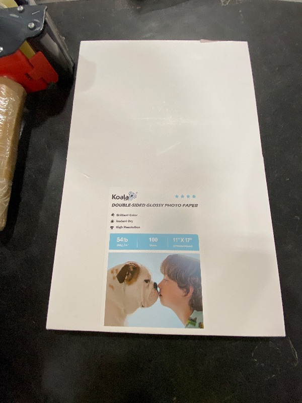 Photo 1 of Koala Double Sided Inkjet Glossy Photo Paper 11X17 Inches Thick 54lb 100 Sheets Picture Paper for Inkjet Printer Dye Ink for Calendar Menu Printing 200gsm