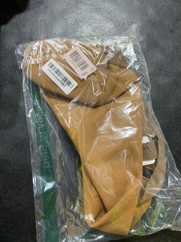 Photo 1 of TBACW Canvas Tool Storage Bag with Zipper - Organizer for Tools, Tent Stakes & Poles, Durable Fabric Utility Pouch for Outdoor Hunting Hiking Camping Gear (Khaki)