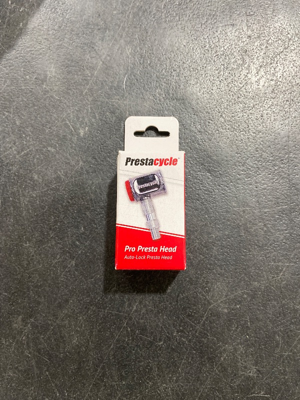 Photo 1 of Prestacycle Presta Head – Auto-Lock Bicycle Tire Pump Head for Tubeless & Presta Valves, 90° Steel Design, Presta Valve Pump, Presta Adapter, Compatible with Prestaflator Pro & Premium Floor Pumps