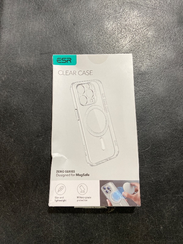 Photo 1 of ESR for iPhone 14 Pro Max Case, Compatible with MagSafe, Military-Grade Protection, Resists Yellowing and Scratches, Magnetic Phone Case for iPhone 14 Pro Max, Zero Series, Clear