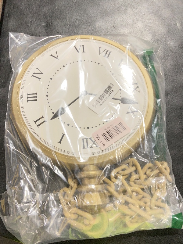 Photo 1 of Nicky Bigs Novelties Jumbo Clock Necklace Prop 10? Oversized Clock on 16? Chain White Rabbit Flavor Hip?Hop Costume Accessory Lightweight Plastic Cosplay Halloween Decoration