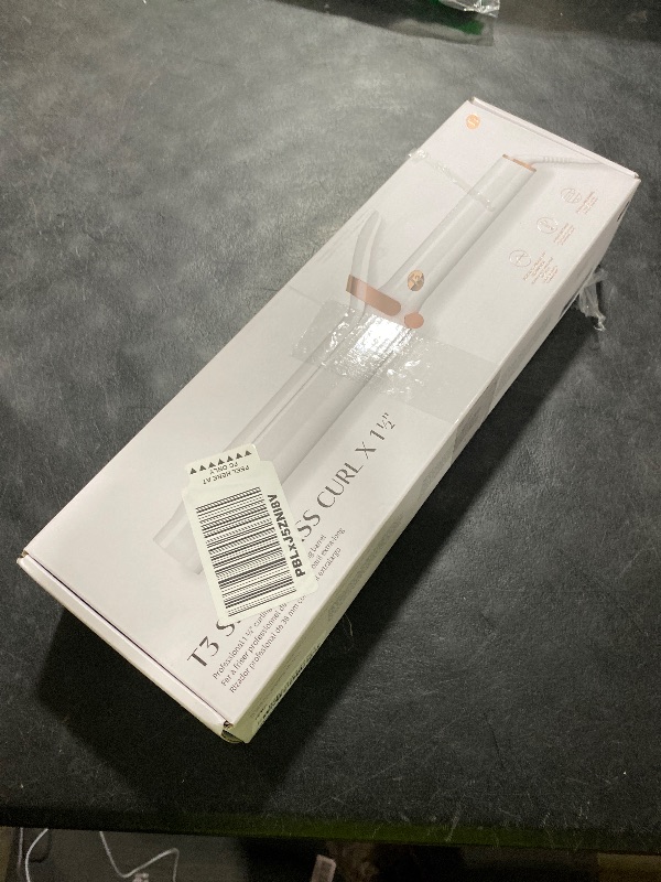 Photo 1 of T3 SinglePass Curl X Extra-Long Barrel Curling Iron with 9 Heat Settings and Ceramic Barrel for Fast Styling and Lasting Results on All Hair Types