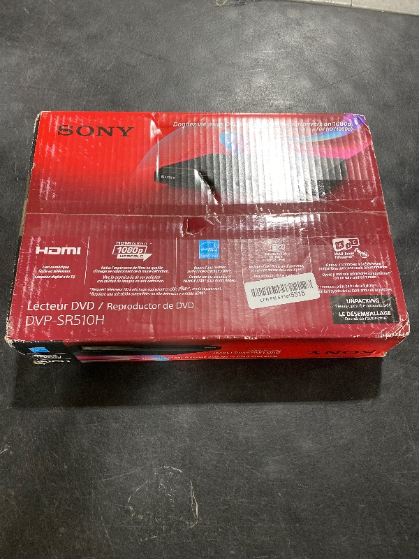 Photo 1 of Sony DVPSR510H DVD Player, with HDMI port (Upscaling)