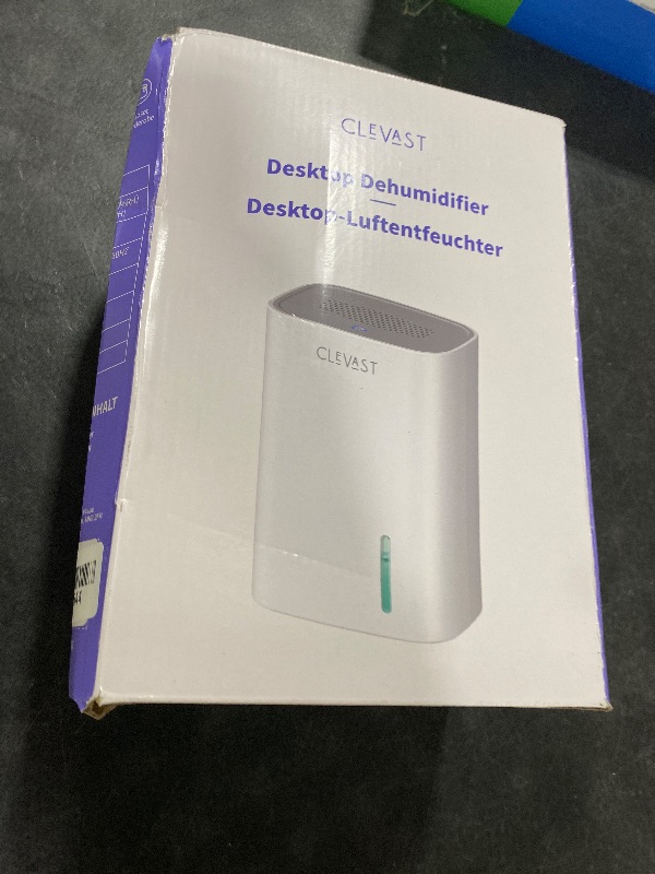 Photo 1 of CLEVAST Small Dehumidifier for Home - 30 OZ Mini Quiet Dehumidifiers for Bathroom, Upgraded Portable Compact Air Dehumidifier for Room, Closet, RV, Camper, House (Not Cordless)